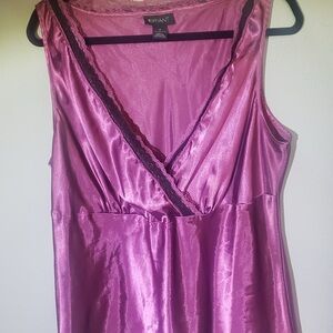 Lane Bryant Pink Satin Nightgown